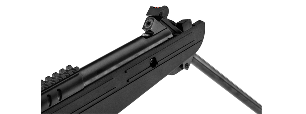 Black Ops Soul Quantico Break Barrel Air Rifle w/ 4x32 Scope - (Black) - Click Image to Close