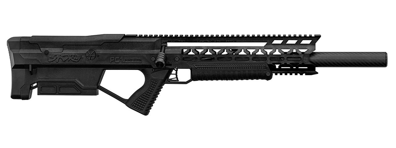 Replica PC1 Storm Pneumatic Short Rifle - (Black) - Click Image to Close