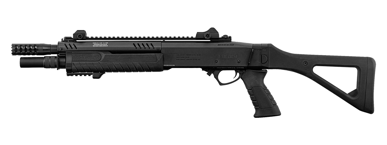 Fabarm 33" Compact Gas Pump Shotgun Replica - (Black)