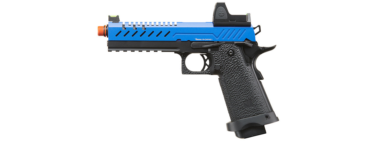 Vorsk Hi-Capa 5.1 GBB Pistol w/ Red Dot Sight - (Blue/Black)