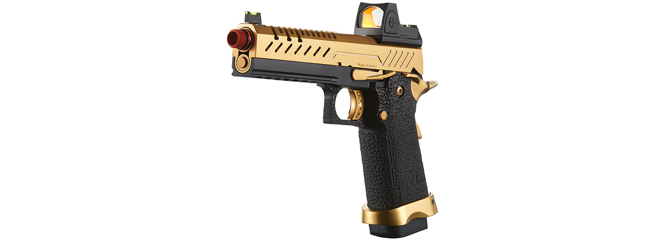 Vorsk Hi-Capa 5.1 GBB Pistol w/ Red Dot Sight - (Black/Gold)