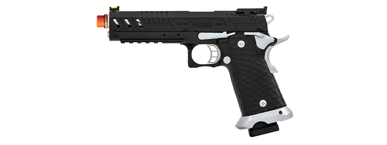 Vorsk Hi-Capa CS Vengeance 5.1 GBB Pistol - (Black/Silver)