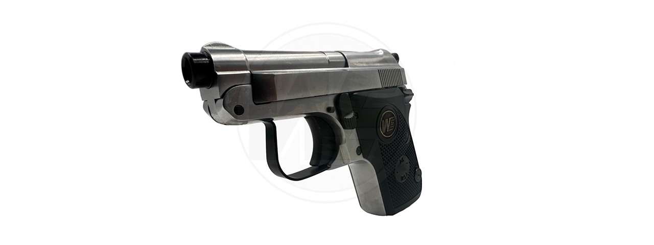 WE-Tech Ultra Compact 950 Pocket Gas Blowback Airsoft Pistol - (Silver) - Click Image to Close