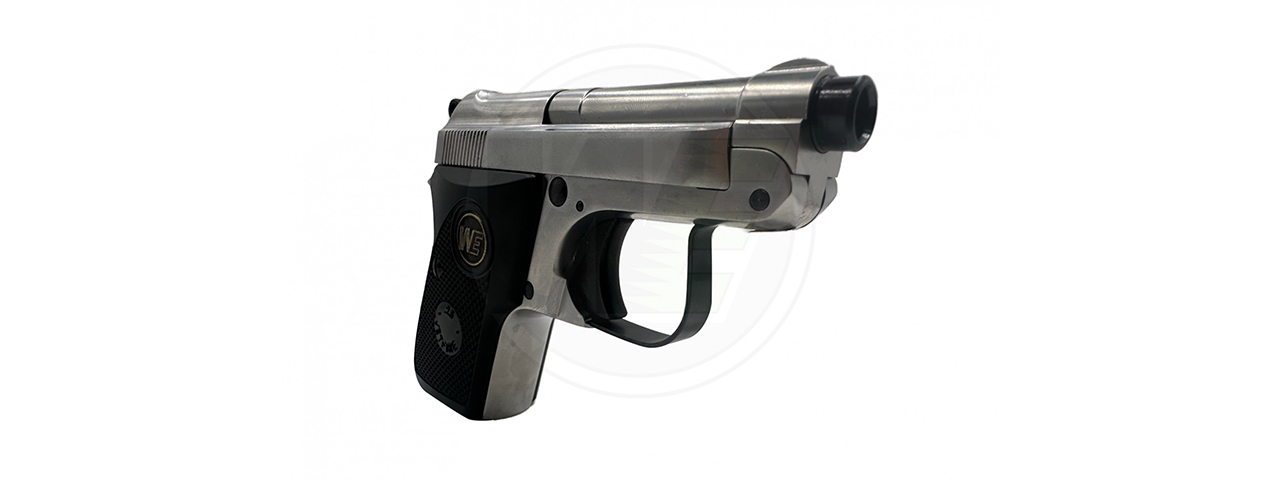 WE-Tech Ultra Compact 950 Pocket Gas Blowback Airsoft Pistol - (Silver) - Click Image to Close