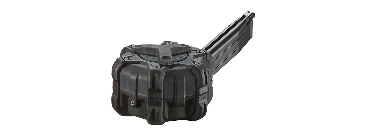 WE-Tech 350 Round Drum Magazine for Hi-Capa 5.1 Gas Blowback Airsoft Pistols - (Black)