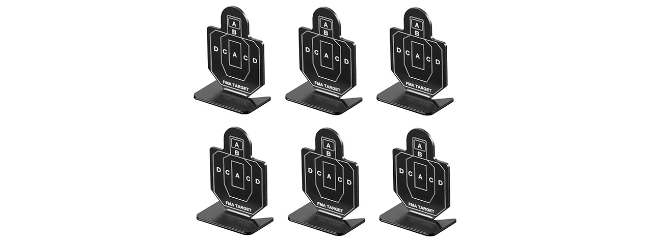 AC-448 METAL SHOOTING TARGETS - TYPE B (SET OF 6)
