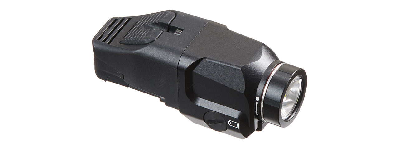 Atlas Custom Works Tactical Rail Mounted Button Flashlight - (Black) Atlas Custom Works Tactical Rail Mounted Button Flashlight - (Black)