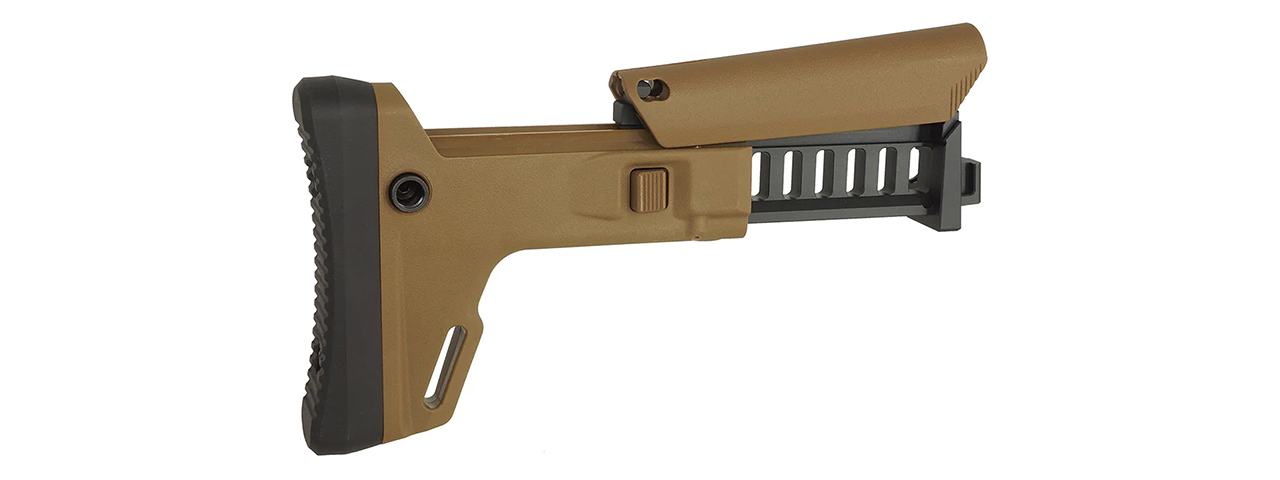 Atlas Custom Works ACR Style Retractable Stock for CYMA AK Airsoft Rifles - (Dark Earth)