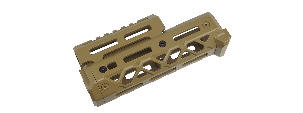 Atlas Custom Works Short M-LOK Handguard for CYMA AK Airsoft Rifle - (Tan)