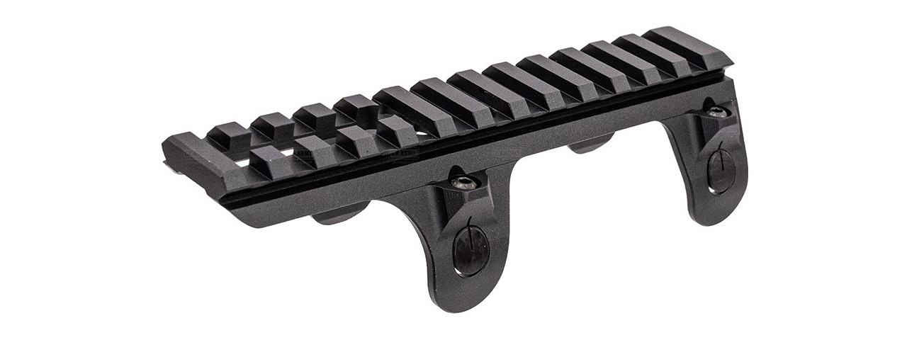 Atlas Custom Works CNC Aluminum Low Profile Rail Claw Mount for MP5 GBB/AEG Airsoft SMG Series - (Black)