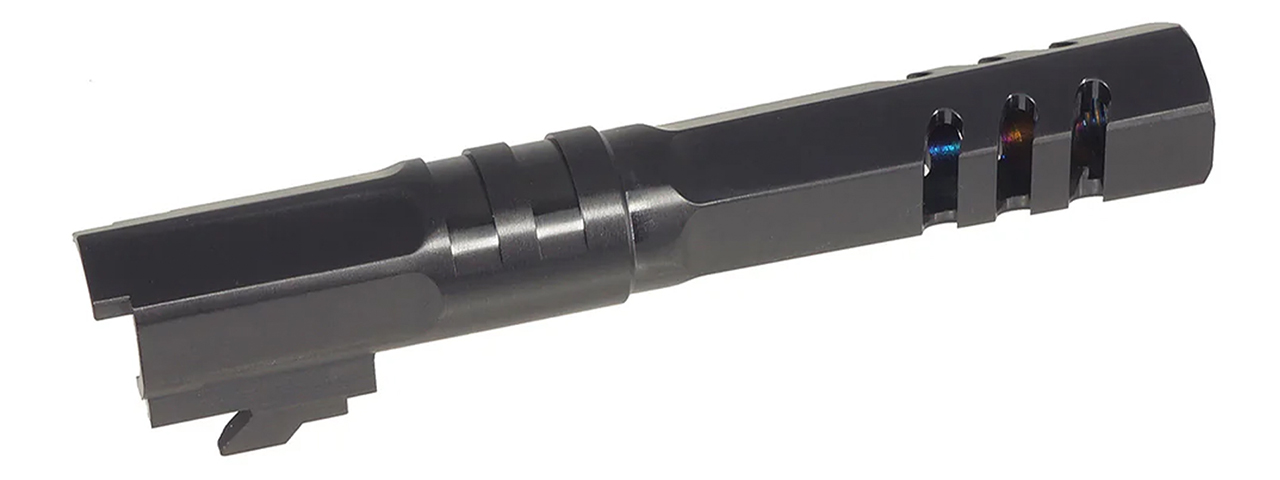 Atlas Custom Works Stainless Hexagon Outer Barrel for Tokyo Marui Hi-Capa 4.3 GBB Airsoft Pistols - (Black)