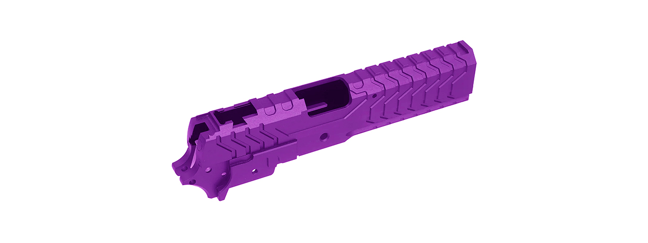 Atlas Custom Works Aluminum Matrix Slide/Frame Kit for Tokyo Marui Hi-Capa GBB Airsoft Pistols - (Purple)