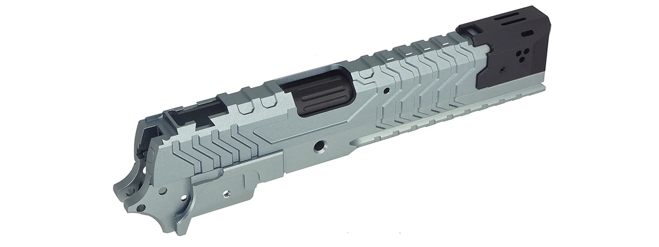 Atlas Custom Works Aluminum Matrix Slide/Frame Kit for Tokyo Marui Hi-Capa GBB Airsoft Pistols - (Gray/Black)