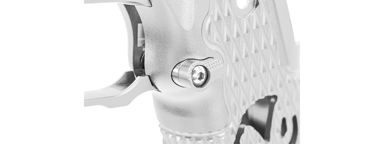 Atlas Custom Works CNC Aluminum Type 9 Grip Kit w/ Magwell Trigger Guard/Housing for Tokyo Marui Hi Capa GBBP Airsoft Pistols - (Silver)