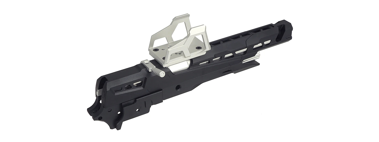 Atlas Custom Works CNC EX-02 Frame Kit for Tokyo Marui Hi-Capa GBB Airsoft Pistols - (Black/Silver)