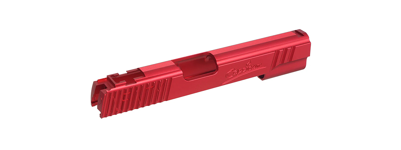 Atlas Custom Works Aluminum "Infinity Signature" Slide for Tokyo Marui 5.1 Hi-Capa GBB Airsoft Pistols - (Red)