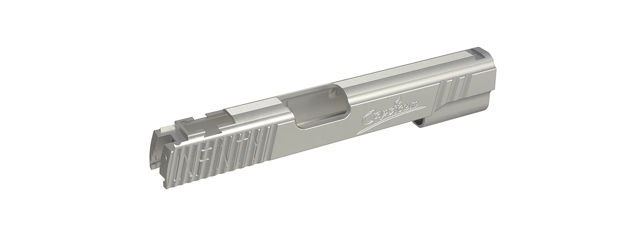 Atlas Custom Works Aluminum "Infinity Signature" Slide for Tokyo Marui 5.1 Hi-Capa GBB Airsoft Pistols - (Silver)