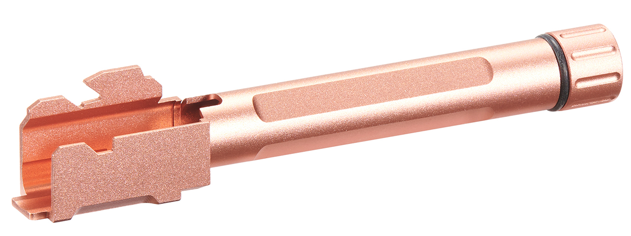 Atlas Custom Works Threaded Outer Barrel for G17 Airsoft Pistols - (Rose Gold)