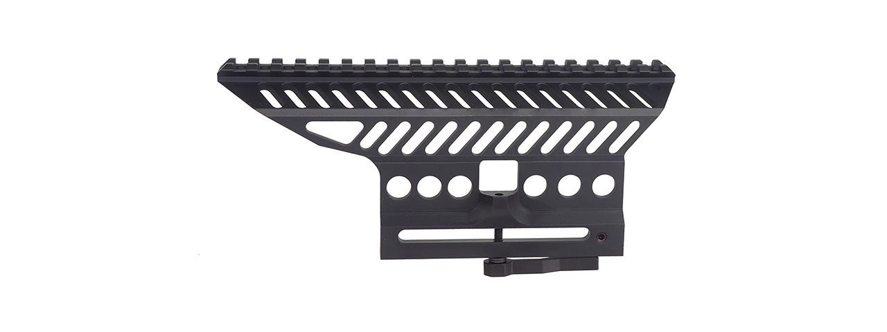 Atlas Custom Works B-13 Style Optic Mount for Marui Saiga-12K Airsoft Guns - (Black)