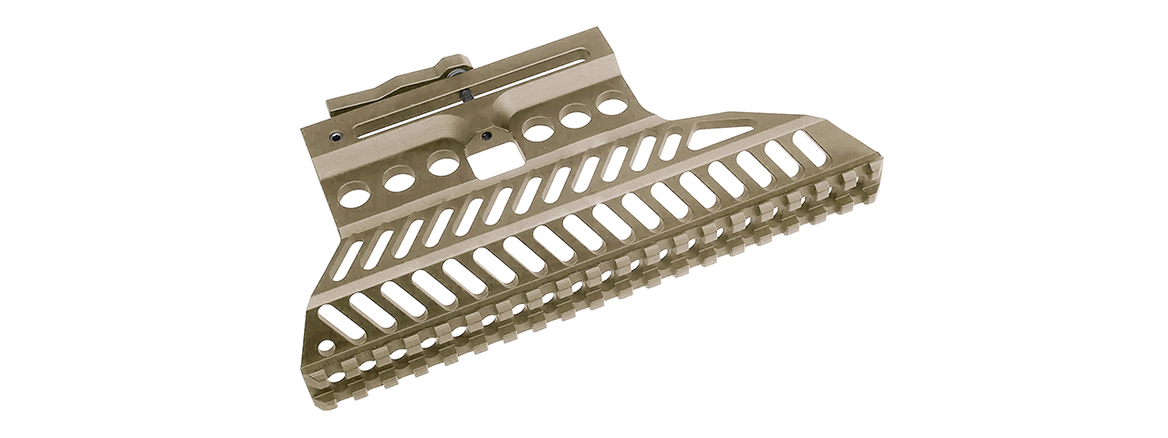 Atlas Custom Works B-13 Style Optic Mount for Marui Saiga-12K Airsoft Guns - (Tan)
