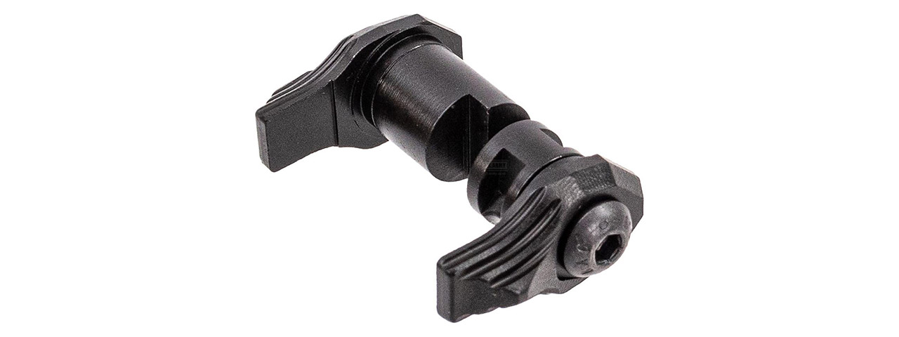Atlas Custom Works CNC Steel Short Type Ambidextrous Selector for Tokyo Marui MWS GBBR Airsoft Rifles - (Black)