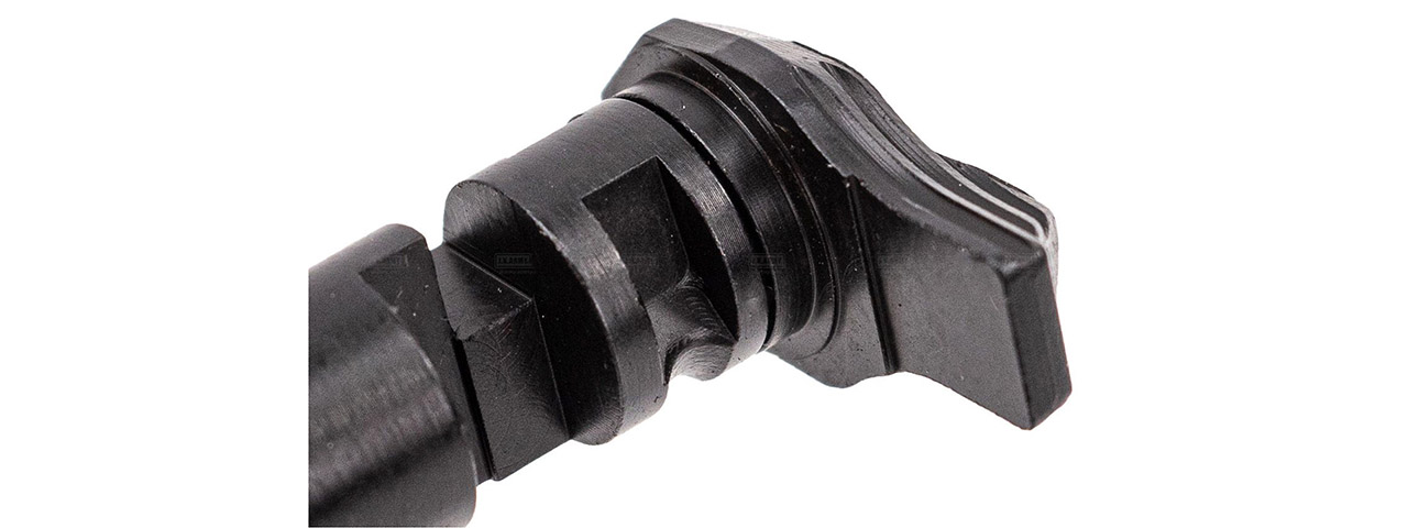 Atlas Custom Works CNC Steel Short Type Ambidextrous Selector for Tokyo Marui MWS GBBR Airsoft Rifles - (Black)