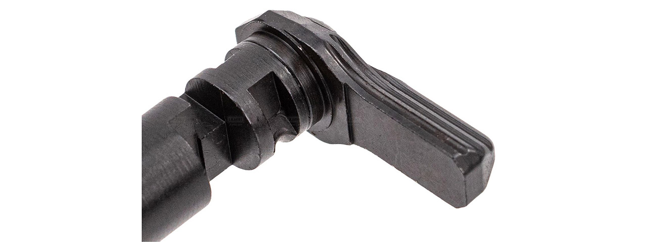 Atlas Custom Works CNC Steel Full Type Ambidextrous Selector for Tokyo Marui MWS GBBR Airsoft Rifles - (Black)