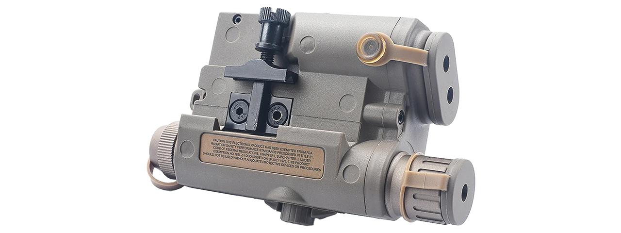 Atlas Custom Works PEQ15 LA5-C UHP Integrated Dual Color Laser w/ Flashlight - (Dark Earth)