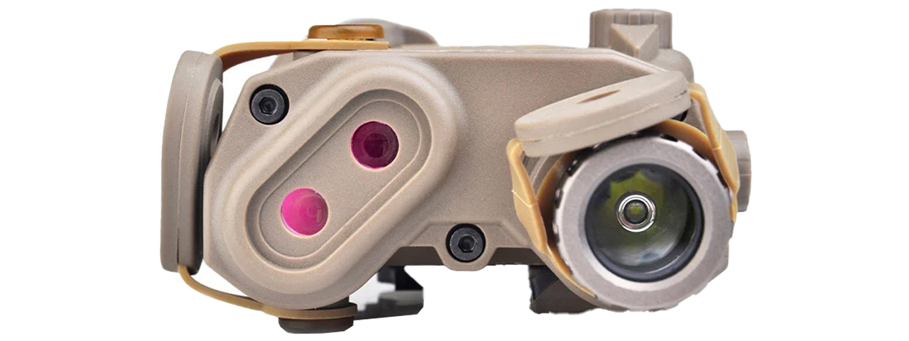 Atlas Custom Works PEQ15 LA5-C UHP Integrated Dual Color Laser w/ Flashlight - (Dark Earth)
