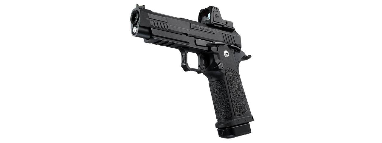 ARCTURUS Vanguard 4.3" Hi-Capa GBB Pistol w/ Optics Ready Slide & ARS-1 Red Dot Combo - (Black)