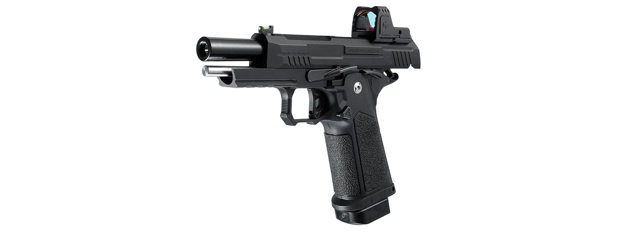 ARCTURUS Vanguard 4.3" Hi-Capa GBB Pistol w/ Optics Ready Slide & ARS-1 Red Dot Combo - (Black)