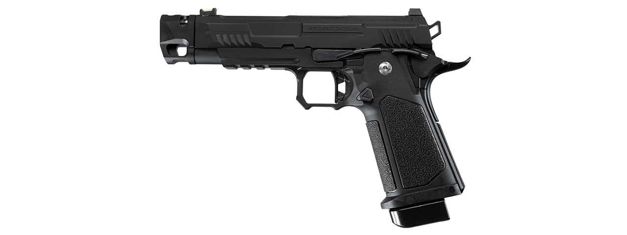 ARCTURUS Vanguard 4.3"Hi-Capa GBB Pistol w/ Optics Ready Slide & Compensator - (Black)