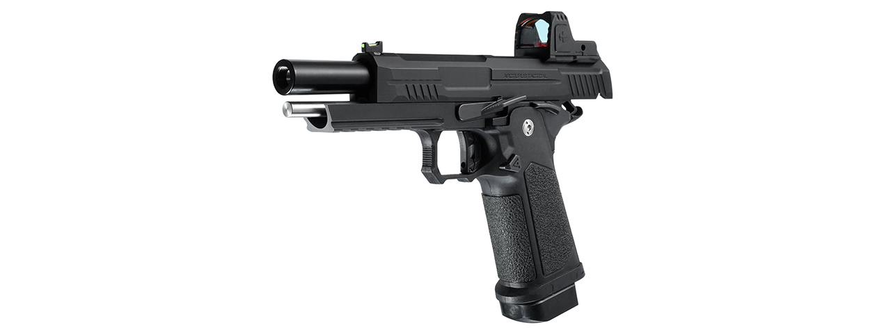 ARCTURUS Vanguard 5" Hi-Capa GBB Pistol w/ Optics Ready Slide & ARS-1 Red Dot Combo - (Black)