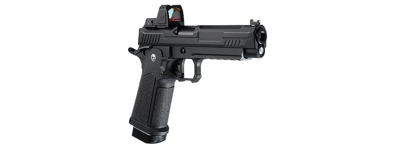 ARCTURUS Vanguard 5" Hi-Capa GBB Pistol w/ Optics Ready Slide & ARS-1 Red Dot Combo - (Black)
