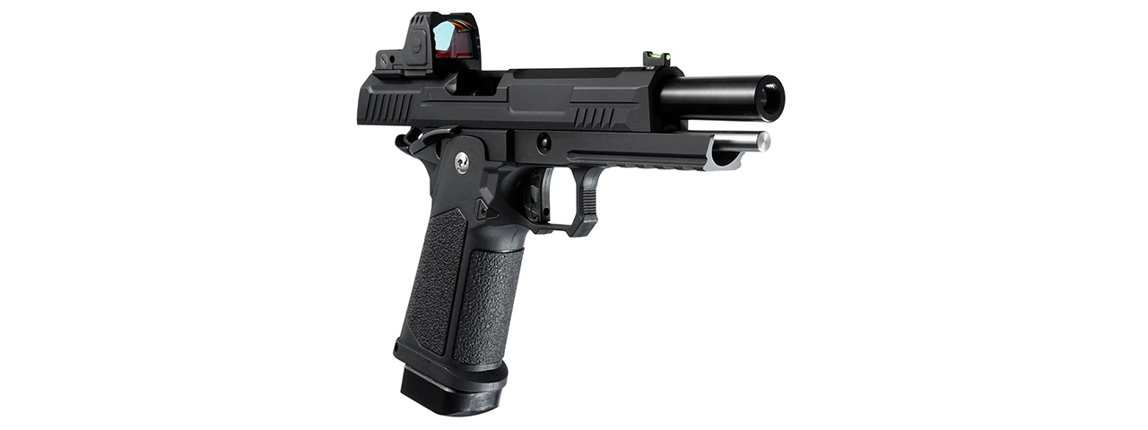 ARCTURUS Vanguard 5" Hi-Capa GBB Pistol w/ Optics Ready Slide & ARS-1 Red Dot Combo - (Black)