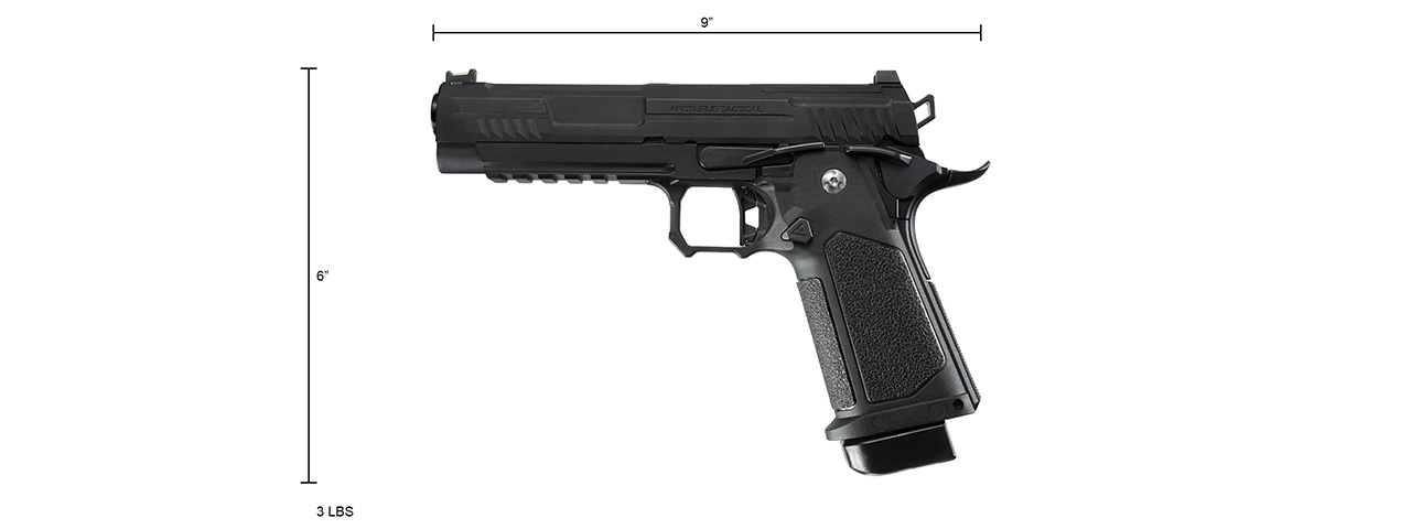 ARCTURUS Vanguard 5" Hi-Capa GBB Pistol w/ Optics Ready Slide - (Black)