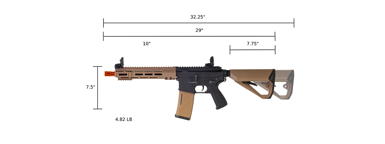 Arcturus LWT MK-I CQB 10" AEG SPORT Starter Pack - (Black/Tan)