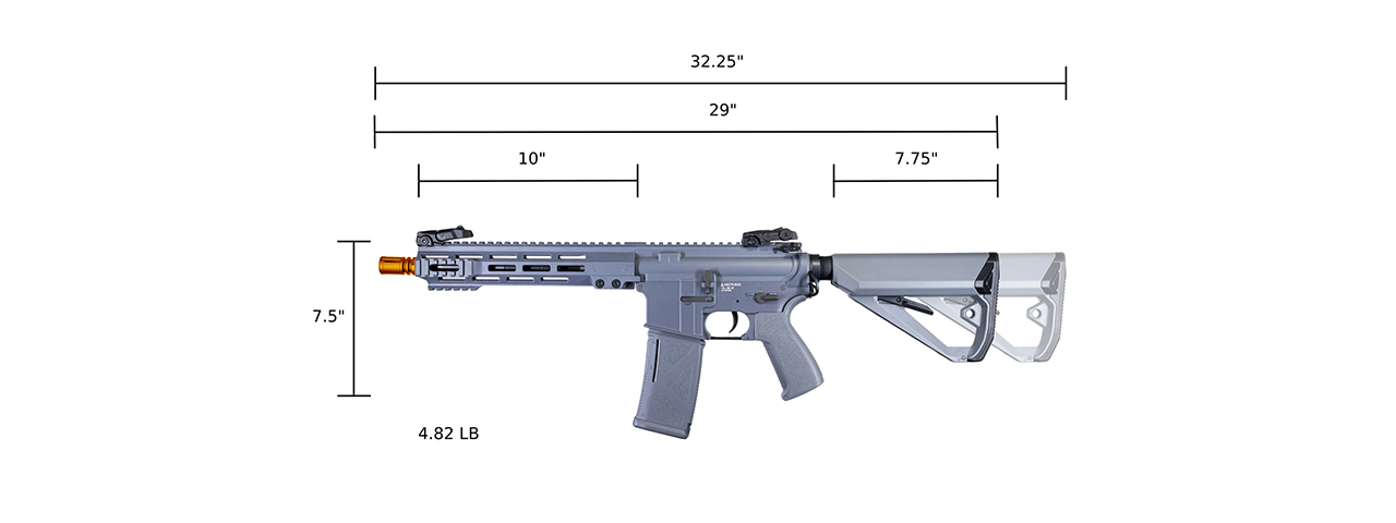 Arcturus LWT MK-I CQB 10" AEG SPORT Starter Pack - (Gray)