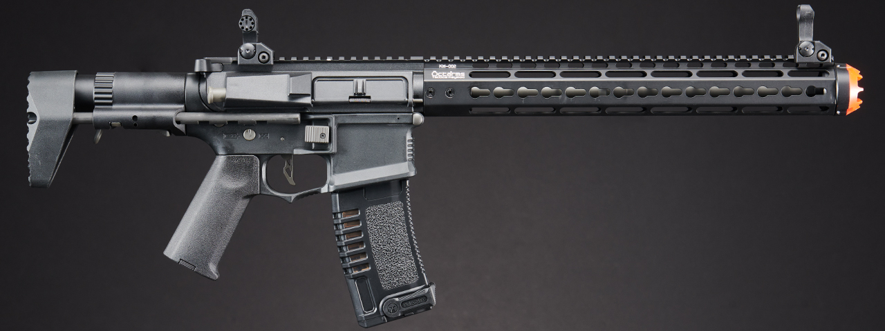 ARES Amoeba Gen5 AM-016 M4 Airsoft AEG with Octarms 13.5" Keymod Handguard - (Black)