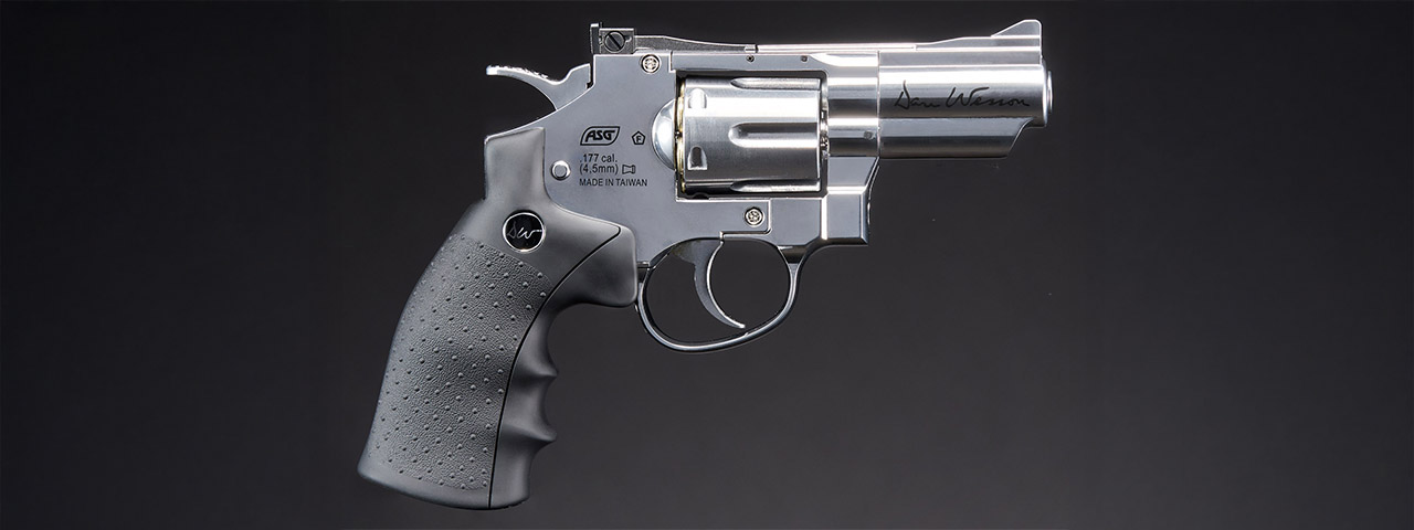 ASG Licensed Dan Wesson 2.5" CO2 .177 Air Revolver Airgun (SILVER)