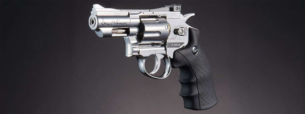 ASG Licensed Dan Wesson 2.5" CO2 .177 Air Revolver Airgun (SILVER)