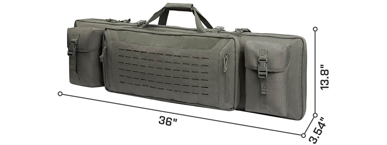 Guawin Laser Cut 36" Rifle Bag (Gray)