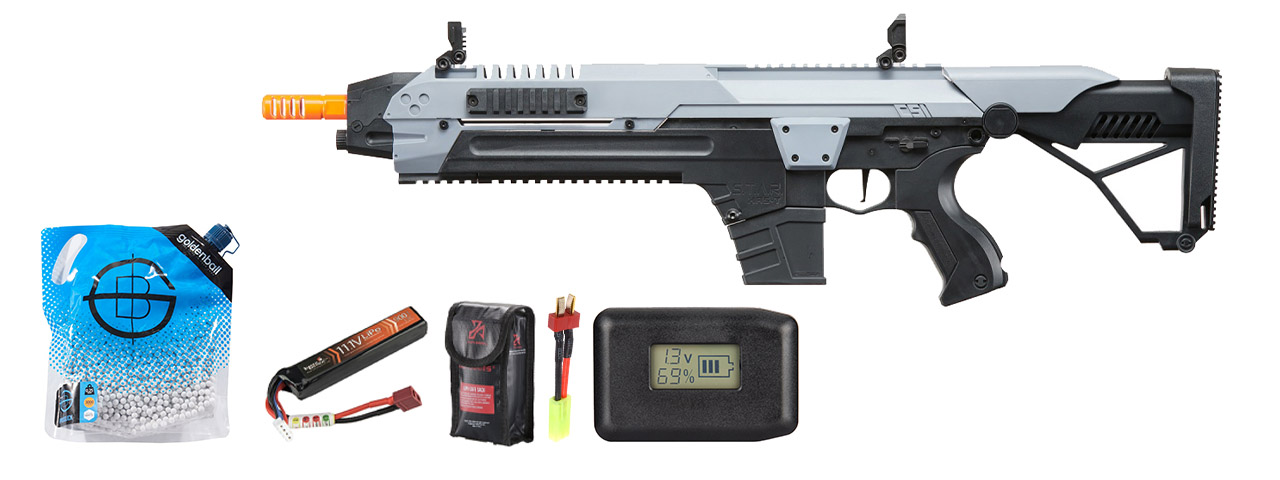 Poseidon CSI XR5 Series Advanced Battle Rifle - Battery/Adapter/Charger Combo - (Gray)