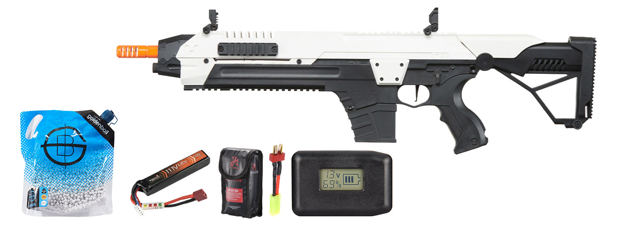 Poseidon CSI XR5 Series Advanced Battle Rifle - Battery/Adapter/Charger Combo - (White)