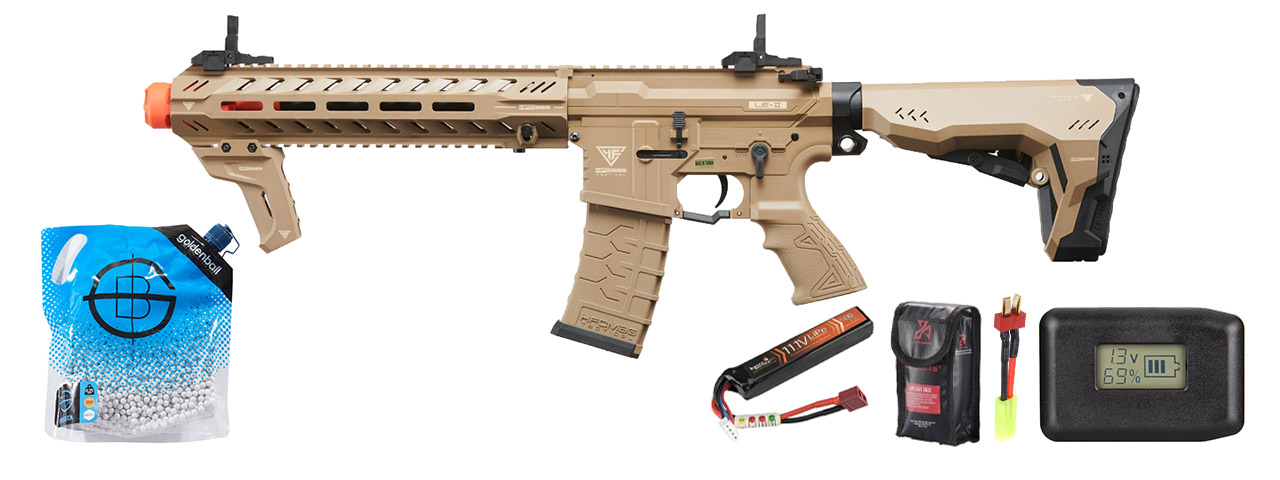 HFC HB-203 Sport Edition LE-TWO Aeg Polymer Rifle - Battery/Adapter/Charger Combo - (Tan)
