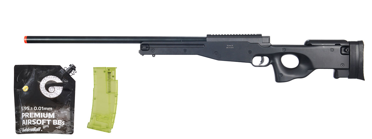 UK Arms Airsoft L96 AWP Bolt Action Rifle - BB/Sniper Bundle