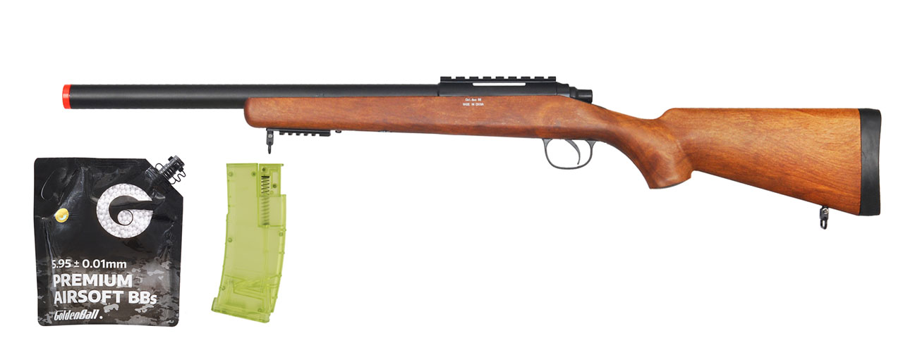 Well MB02W VSR-10 Bolt Action Rifle (Wood) - BB/Sniper Bundle Well MB02W VSR-10 Bolt Action Rifle (Wood) - BB/Sniper Bundle