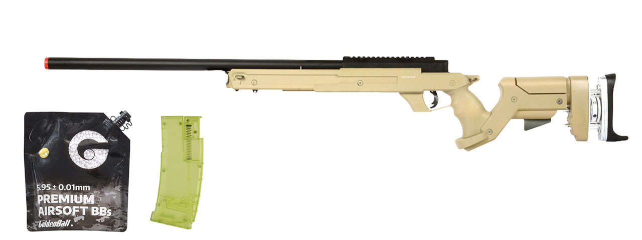 Wellfire SR22 Full Metal Type 22 Bolt Action Sniper Rifle - Dark Earth - BB/Sniper Bundle Wellfire SR22 Full Metal Type 22 Bolt Action Sniper Rifle - Dark Earth - BB/Sniper Bundle