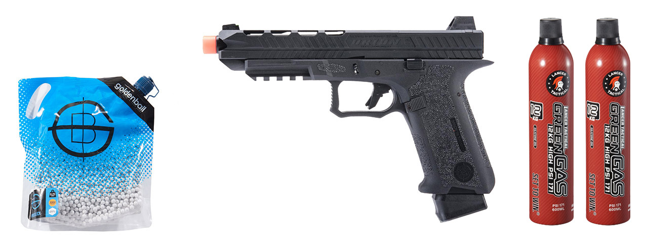 Poseidon Orion Performance Series GBB Pistol No.3 - (Black) Green Gas Combo Poseidon Orion Performance Series GBB Pistol No.3 - (Black) Green Gas Combo