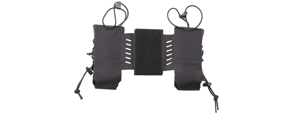 Chest Rig Tactical Assaulter Radio Pouches - (Black)